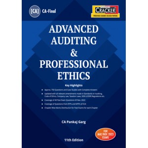 Taxmann's Cracker on Advanced Auditing & Professional Ethics for CA Final May 2023 Exam [New Syllabus] by CA. Pankaj Garg